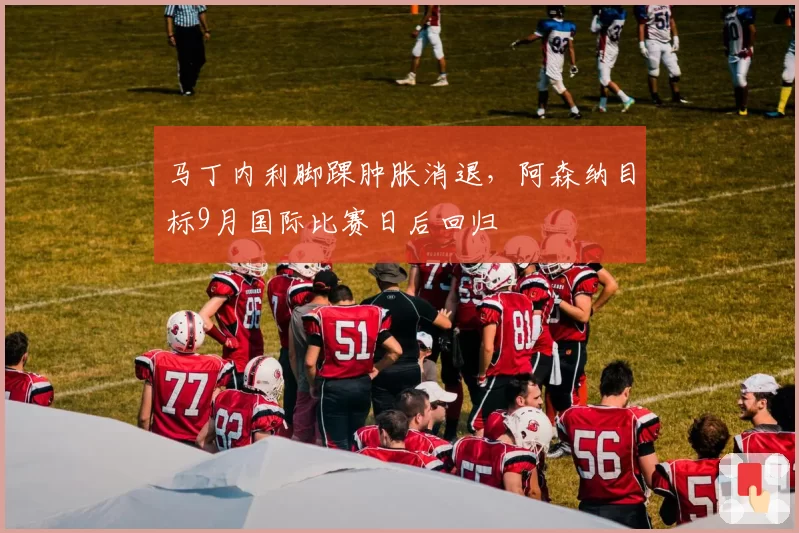 马丁内利脚踝肿胀消退，阿森纳目标9月国际比赛日后回归